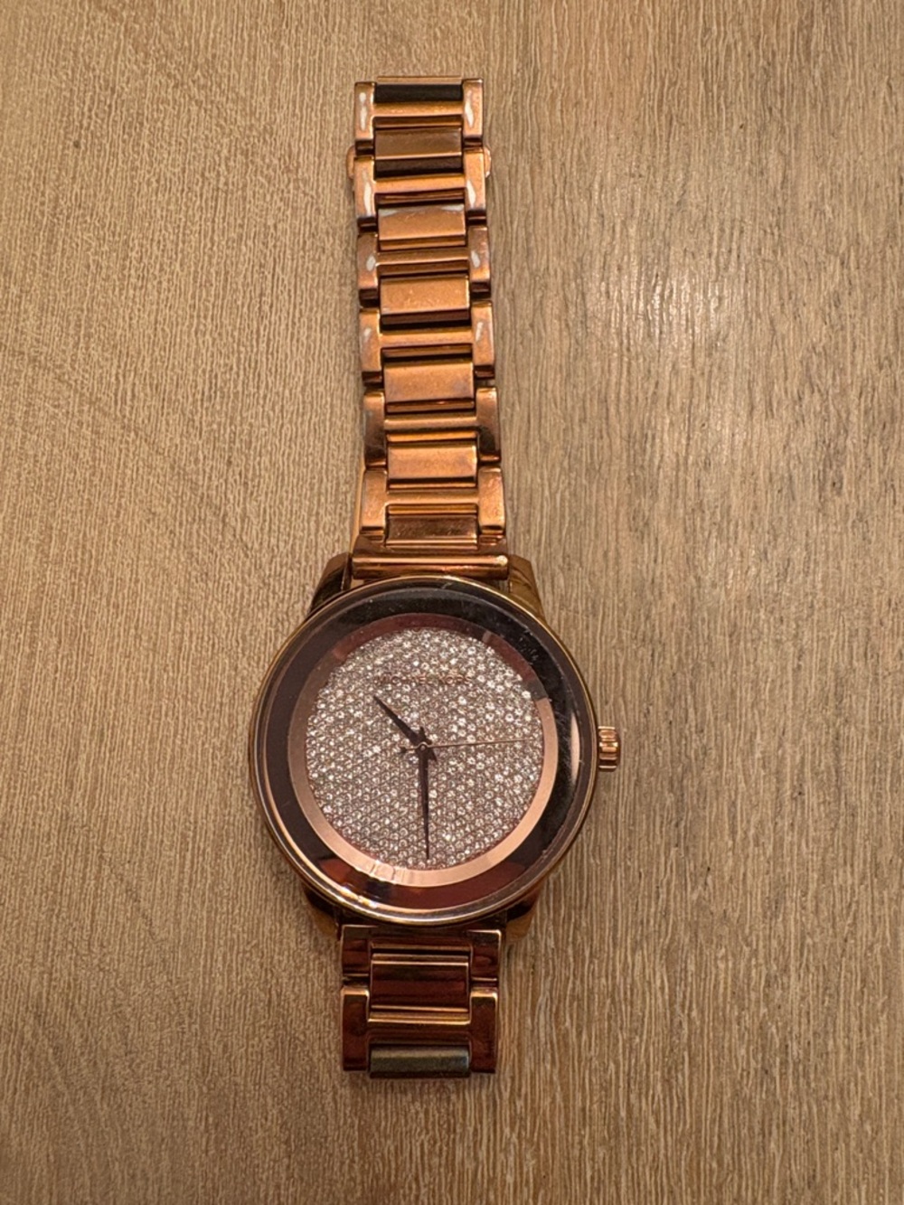 Michael Kors Rose Gold-Tone Crystal Dial Bracelet Watch - Picture 2 of 6